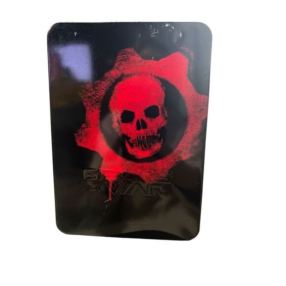 Gears of War Collectors Edition Tin Case‎ Only No Game Crimson Skull Book - Picture 9 of 9
